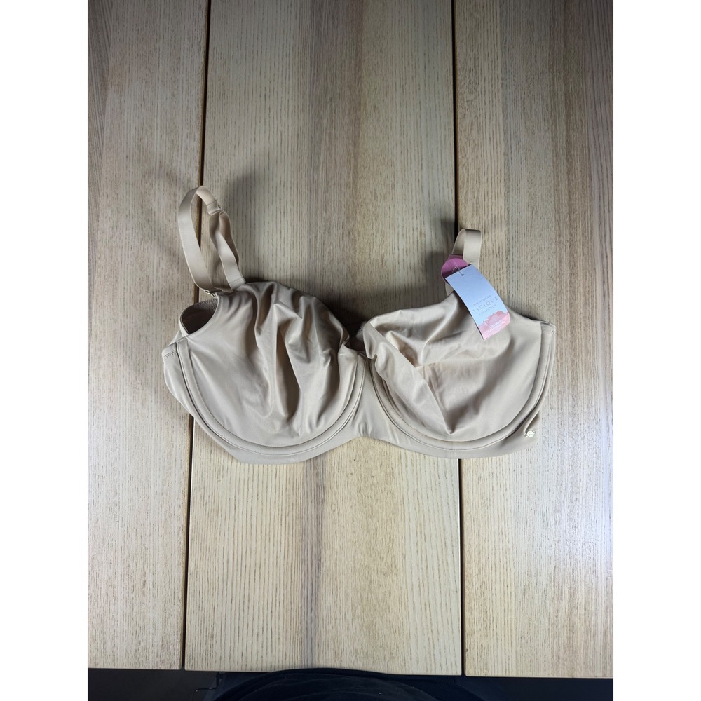 Cacique‎ Modern Collection Unlined Balconette Bra Smart Lift Tan 44DD NWT